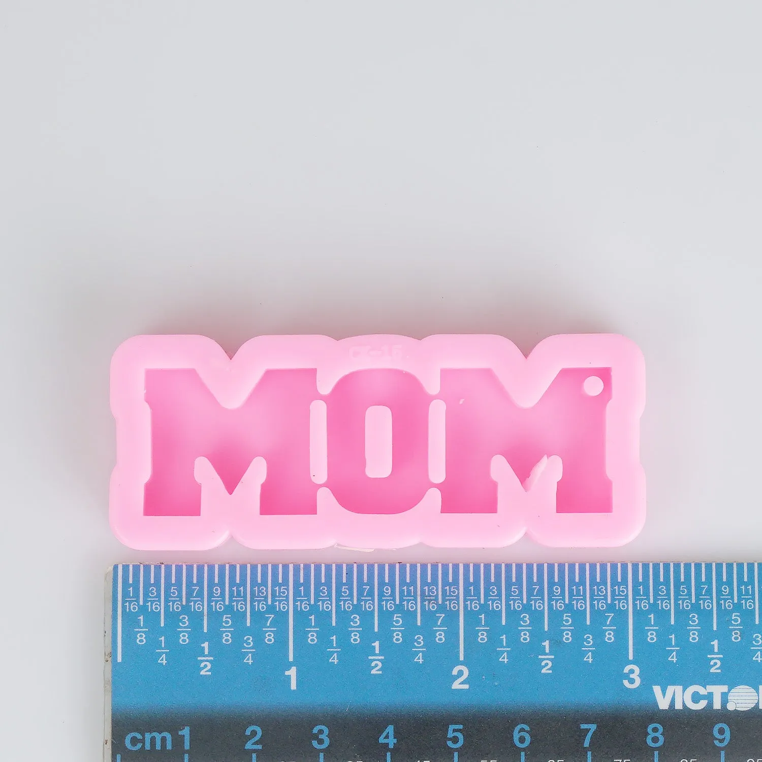 1 Piece Shinny Letter Mom Keychain Mold DIY UV Resin Mold For Keychain 10336250