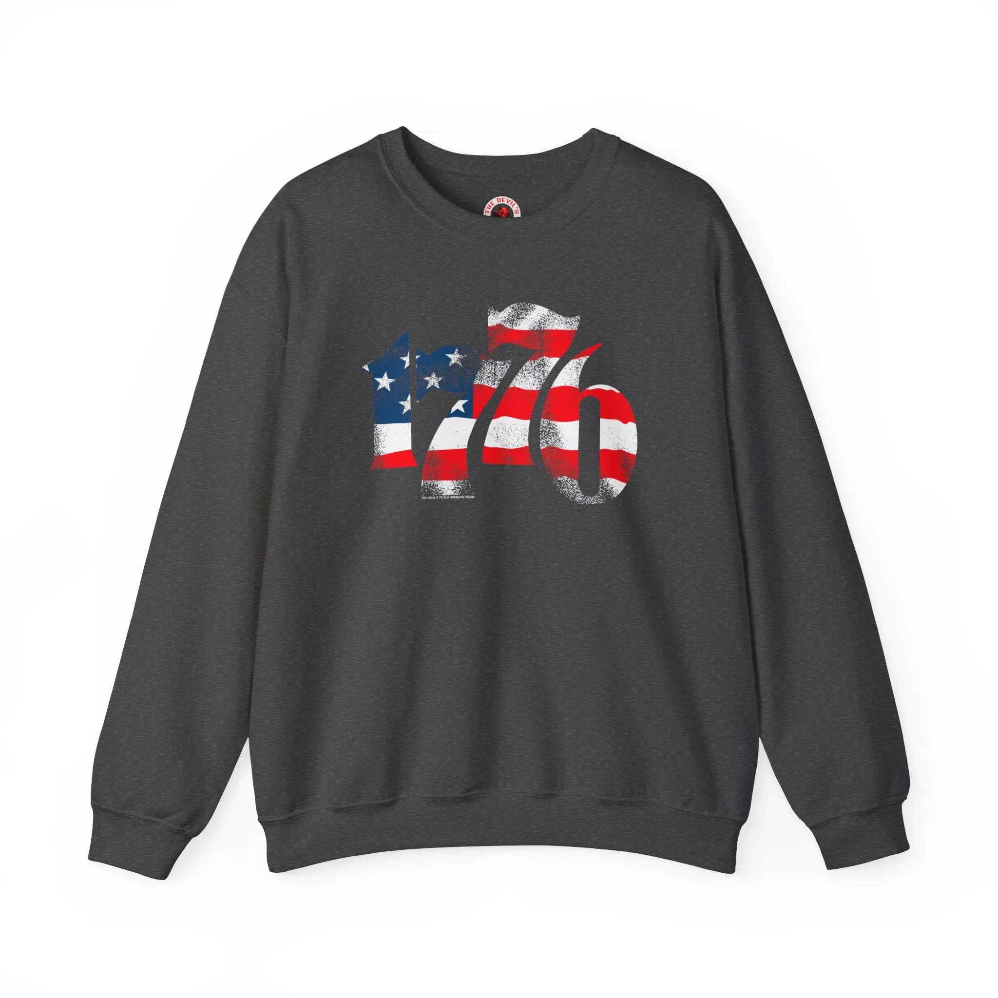 1776 American Flag Crewneck Sweatshirt