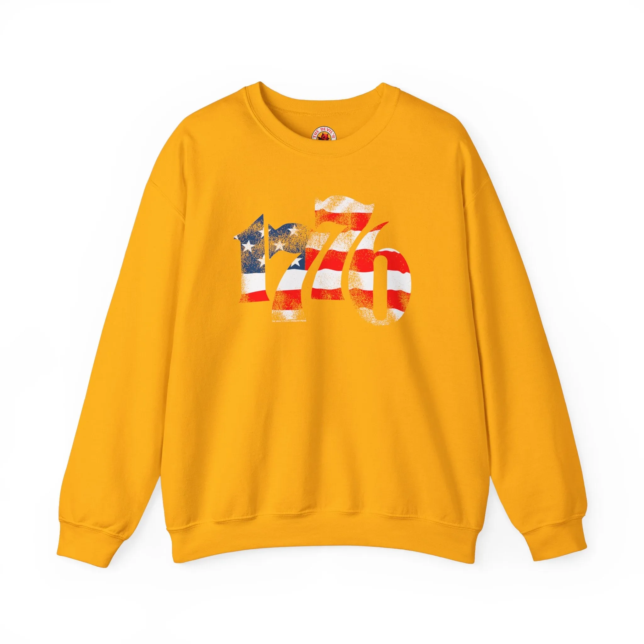 1776 American Flag Crewneck Sweatshirt