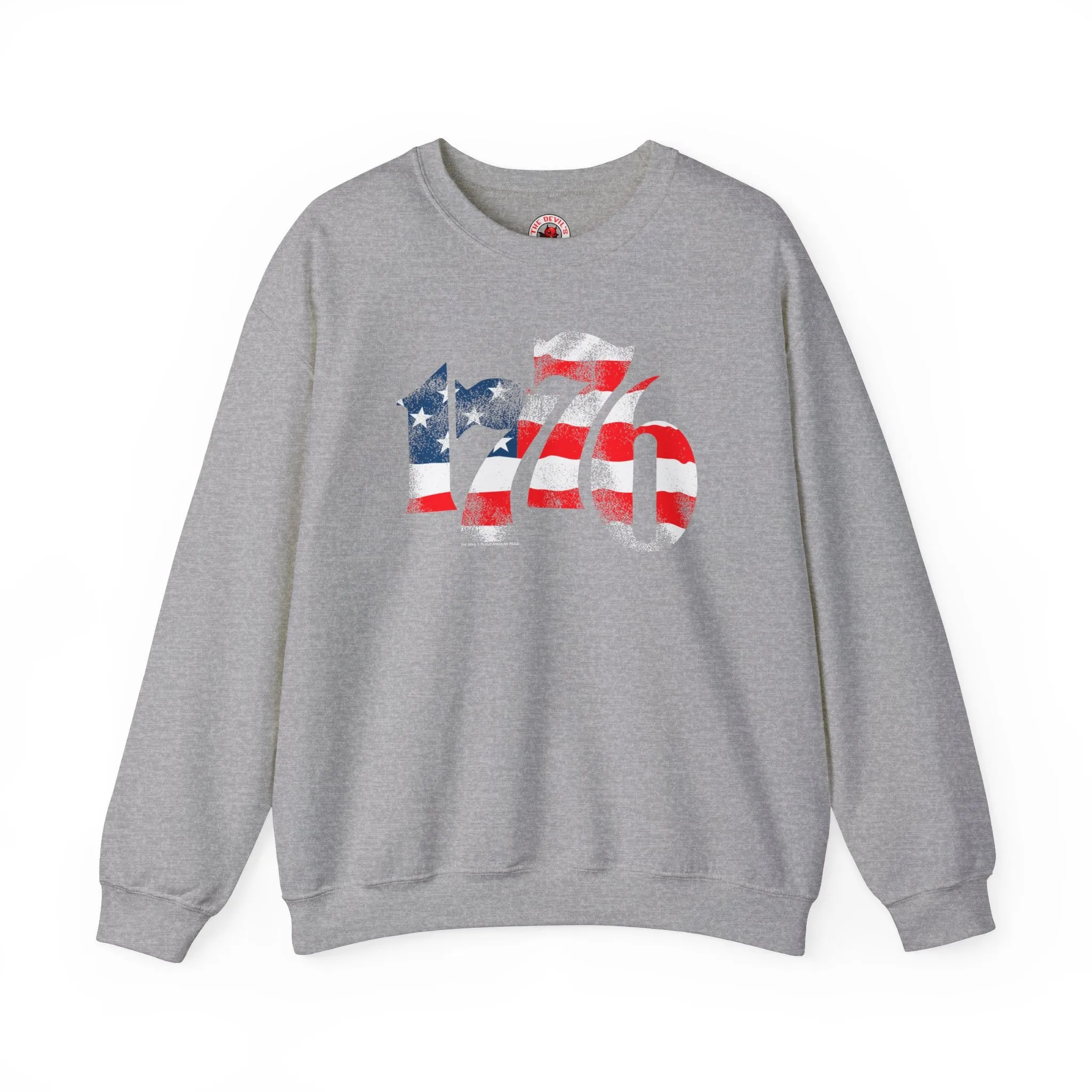 1776 American Flag Crewneck Sweatshirt