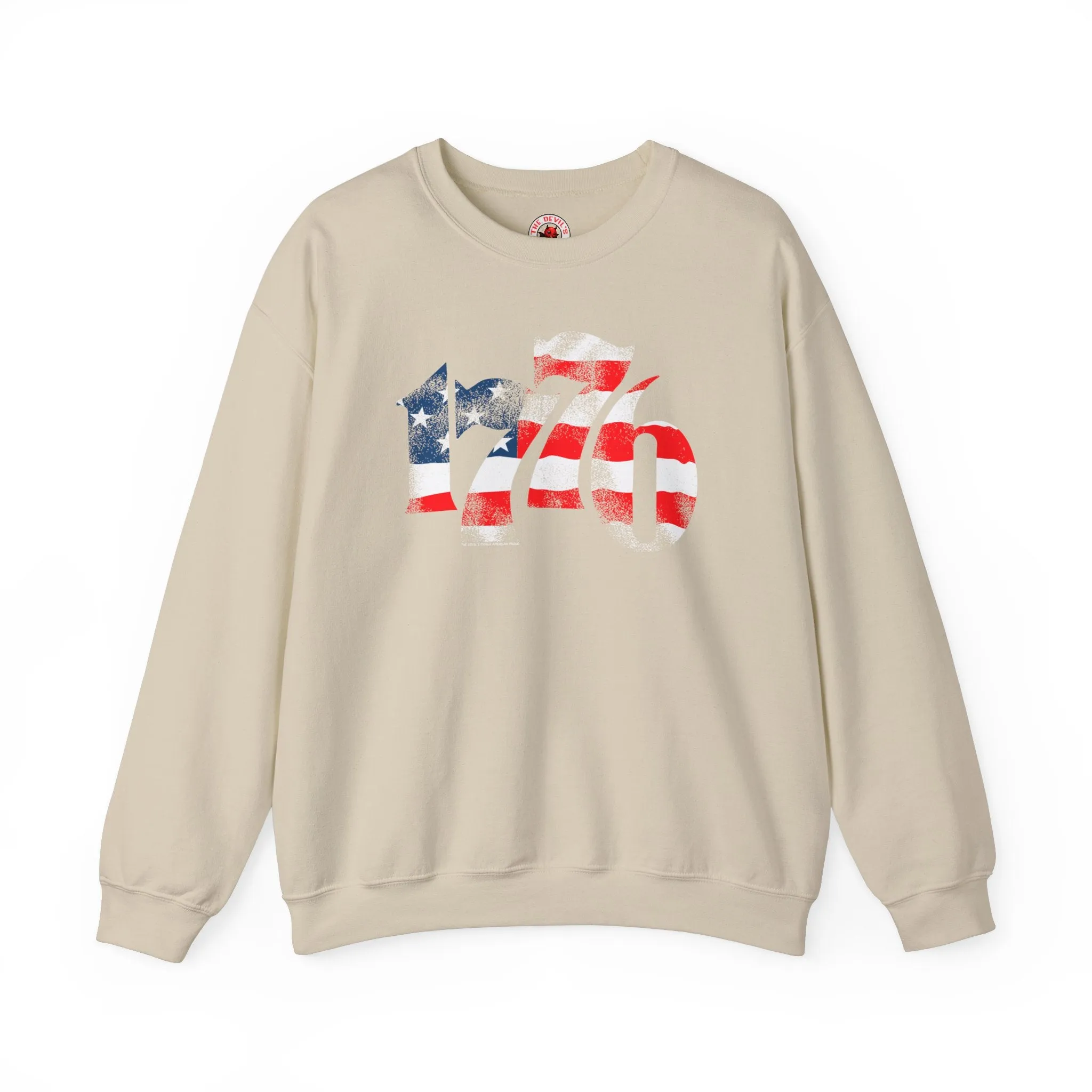 1776 American Flag Crewneck Sweatshirt