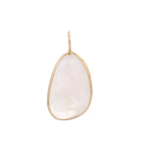 18K Moonstone Opaque Pendant