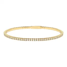 1.98ct Flexible Diamond Tennis Bangle