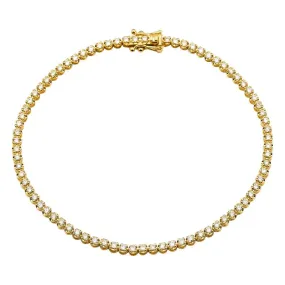 1ct Buttercup Setting Diamond Tennis Bracelet