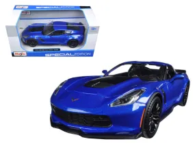 2015 Chevrolet Corvette Stingray C7 Z06 Blue Metallic 1/24 Diecast Model Car by Maisto