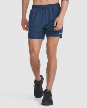 2XU Mens Aero 5 Inch Shorts 2.0 - Midnight/Silver