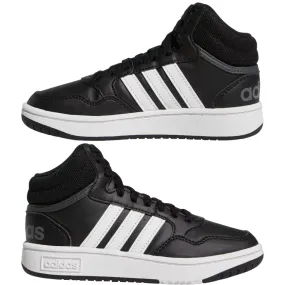 Adidas Hoops Mid 3.0 GW0402 black-white boys' sneakers shoe