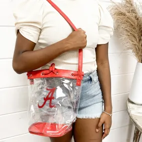 ALABAMA CLEAR BUCKET BAG