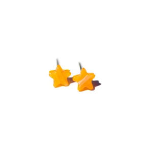 Amber Moonglow Mini Star Stud Earrings