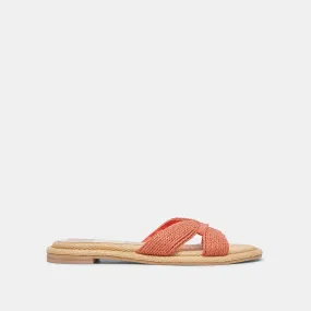 ATOMIC SANDALS PERSIMMON RAFFIA