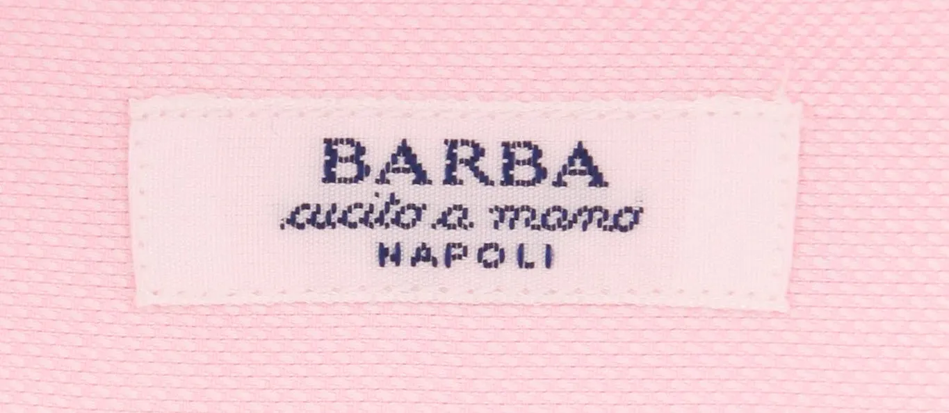 Barba Napoli Pink Shirt - Slim