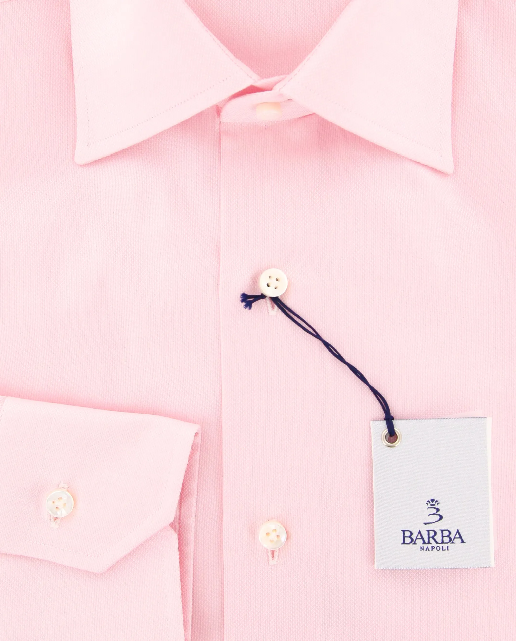 Barba Napoli Pink Shirt - Slim