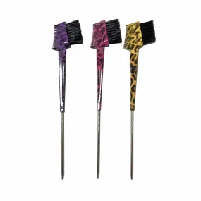 BE U | Leopard Printed Pin Edge Brush Assort