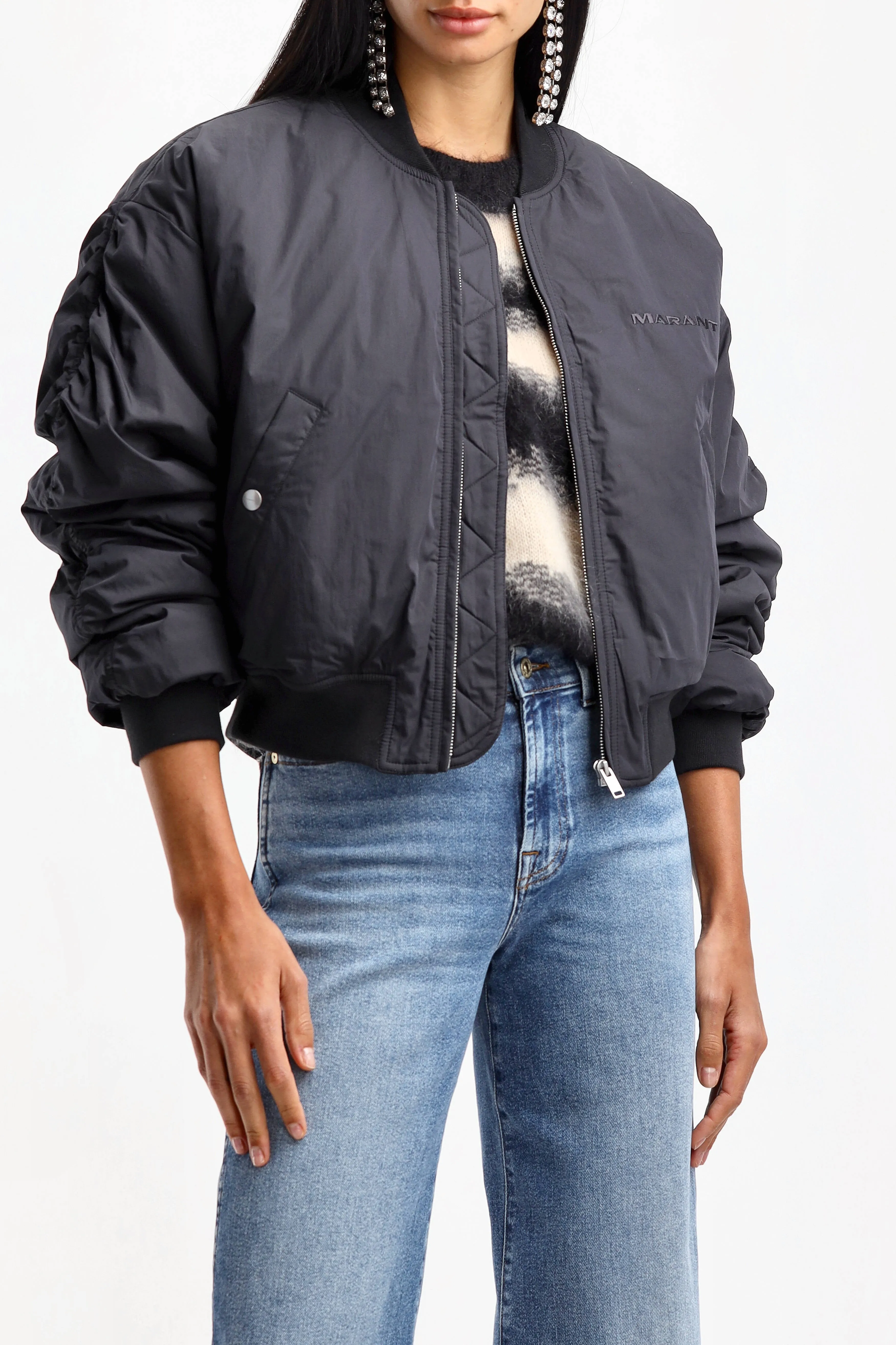 Bomberjacke Bessime in Faded Black