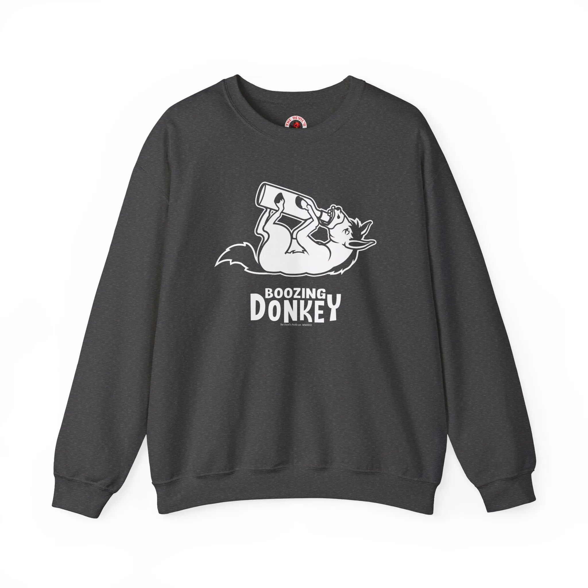 Boozing Donkey Crewneck Sweatshirt