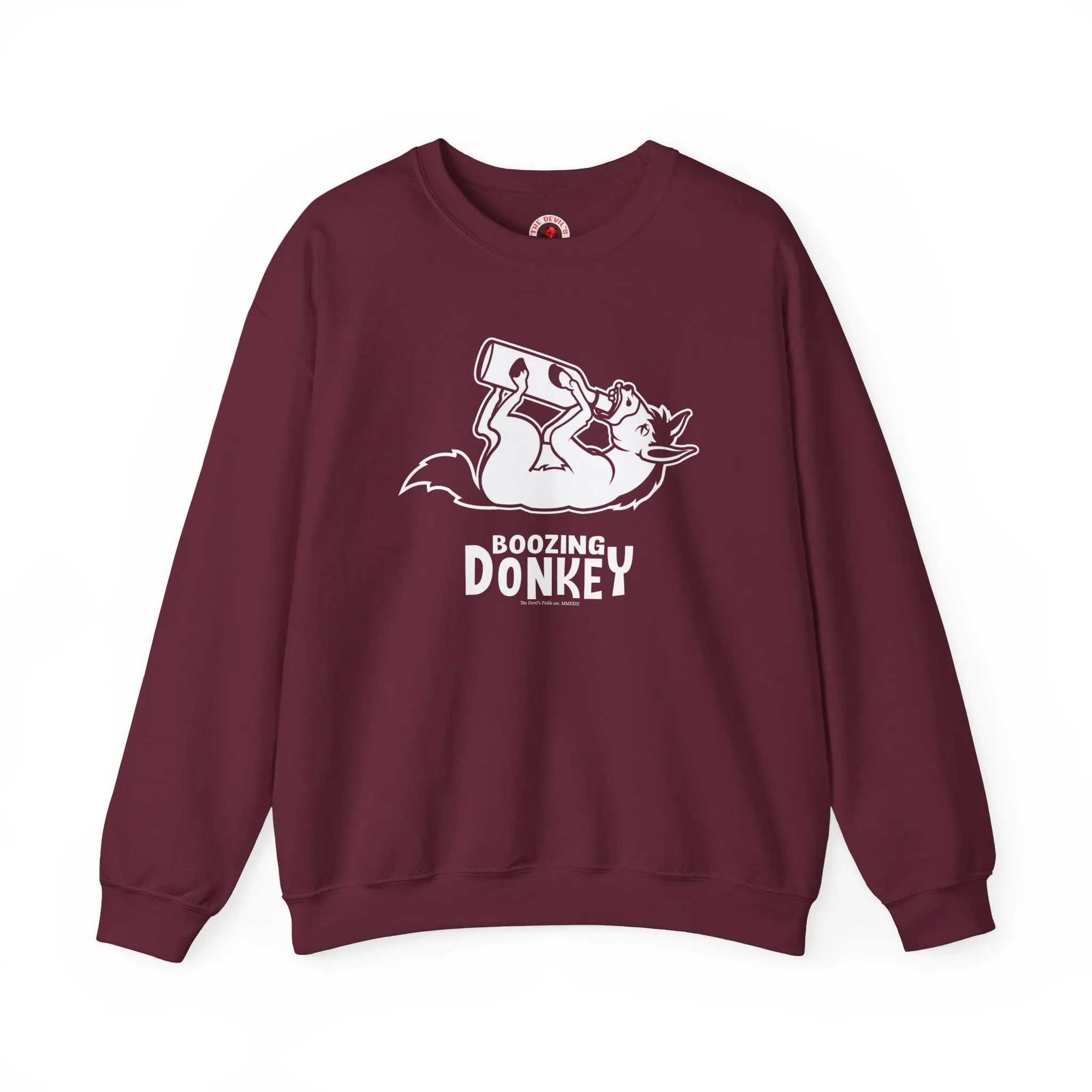 Boozing Donkey Crewneck Sweatshirt