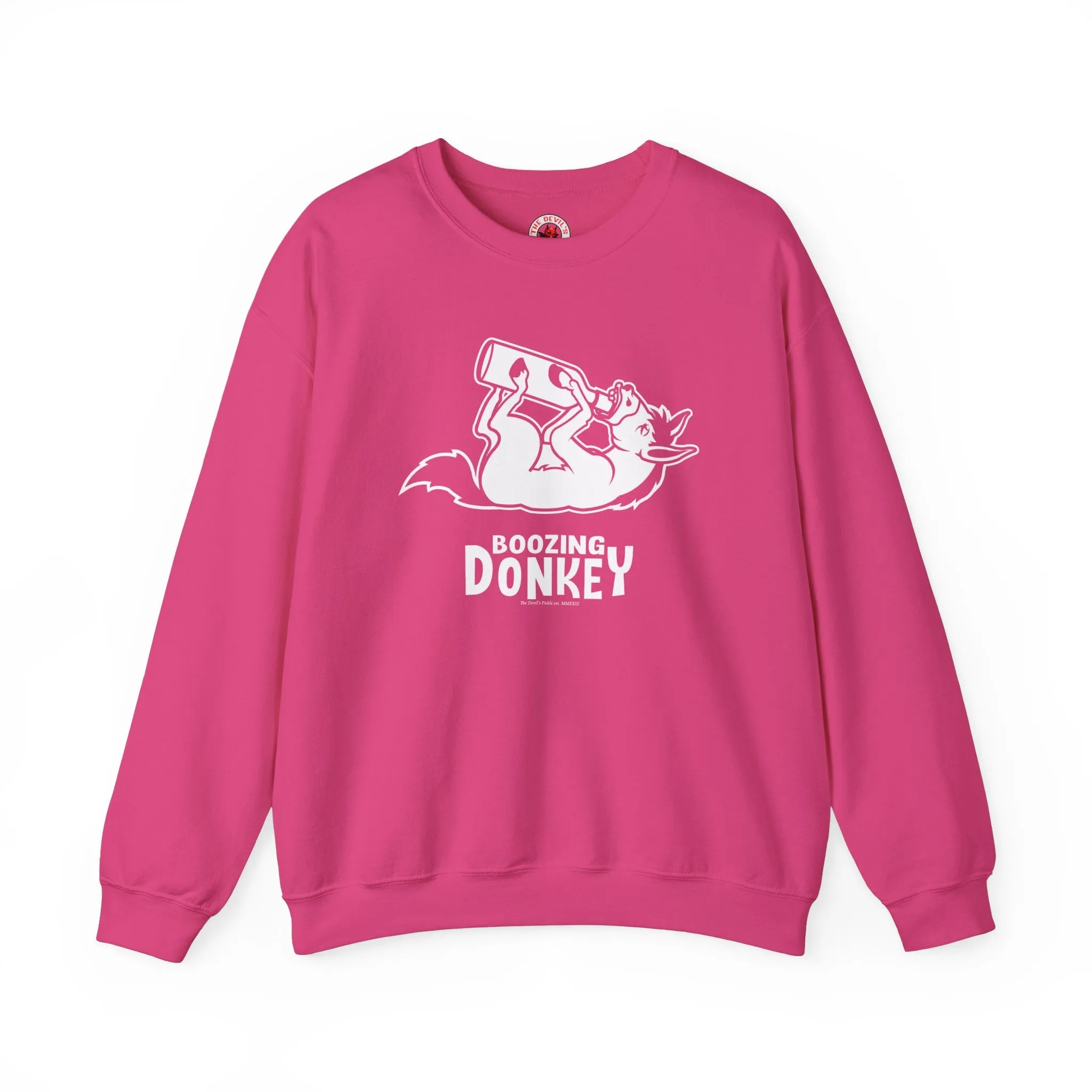 Boozing Donkey Crewneck Sweatshirt