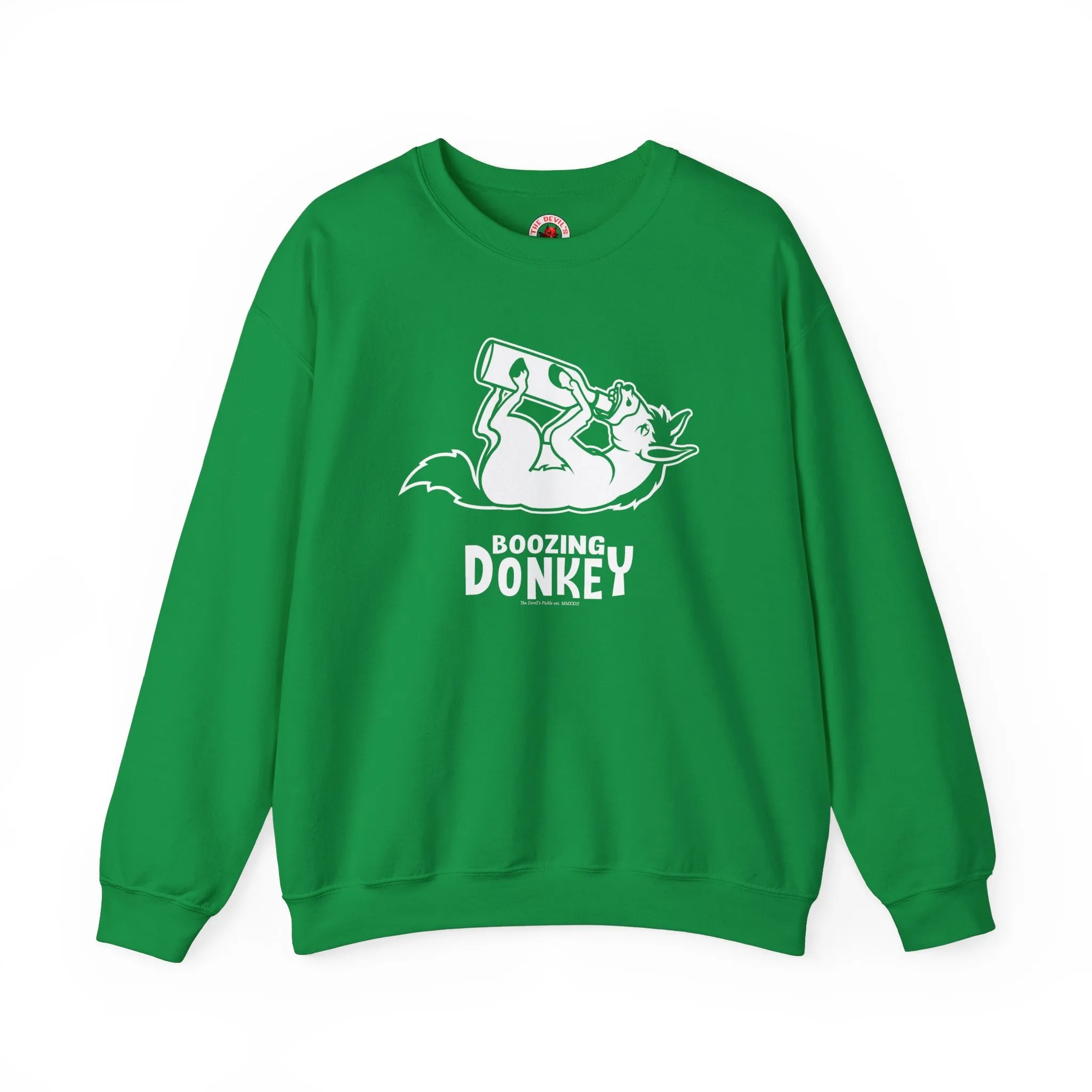 Boozing Donkey Crewneck Sweatshirt