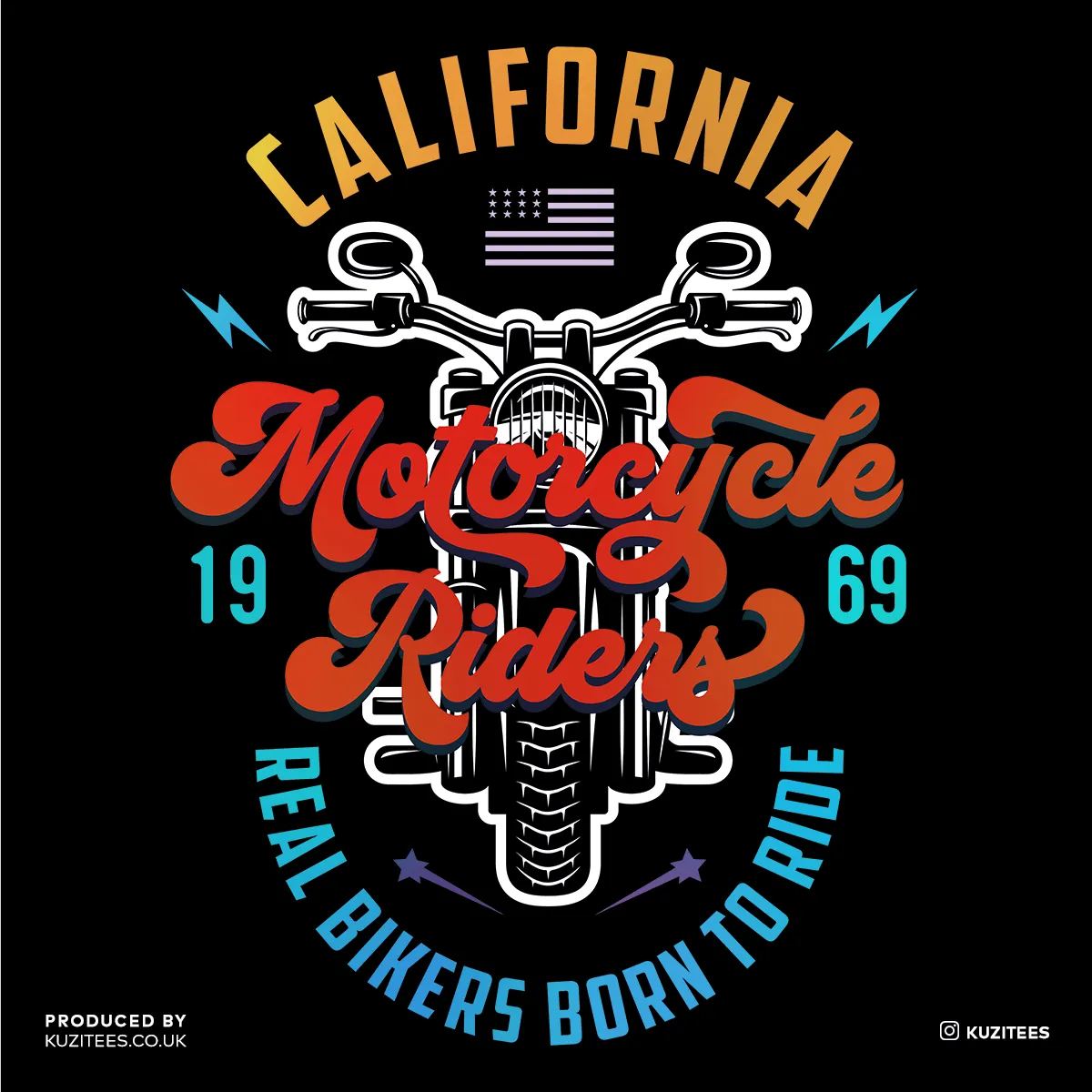 California Motorcycle Riders Real Bikers Born to Ride 1969