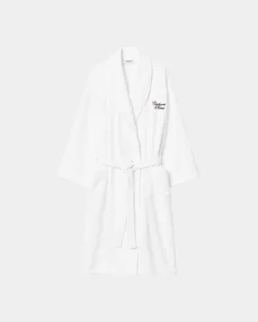 Carhartt Please Bathrobe | White / Bordeaux