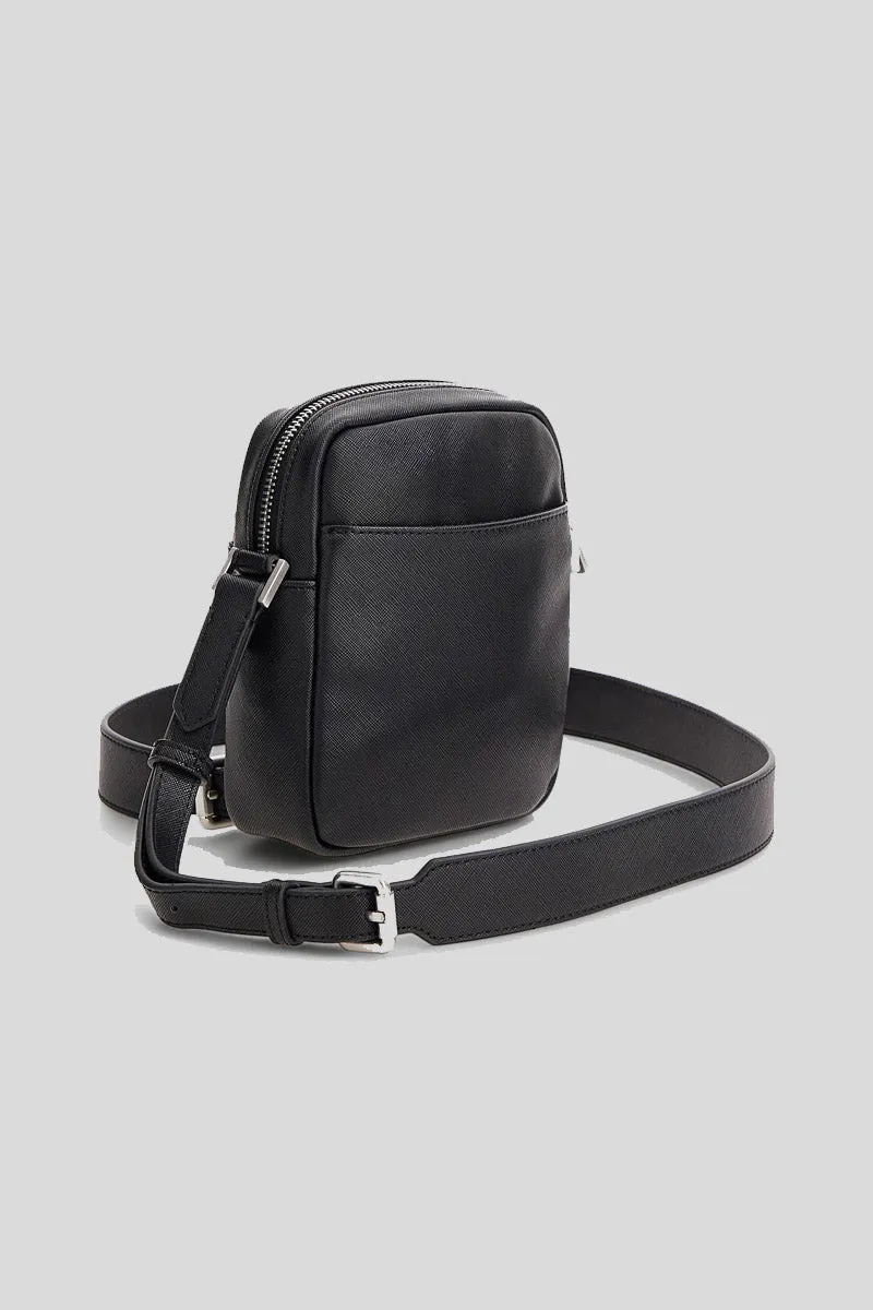 Certosa Vertical Crossbody - Black