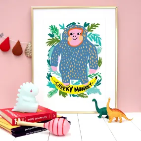  Cheeky Monkey  - Art Print