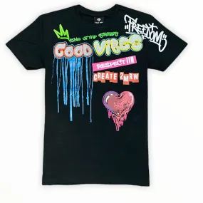 Create 2mrw Good Vibe T Shirt (Black) CF1021