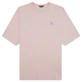 Face Logo Patch T-Shirt - Violet Pink/Melange