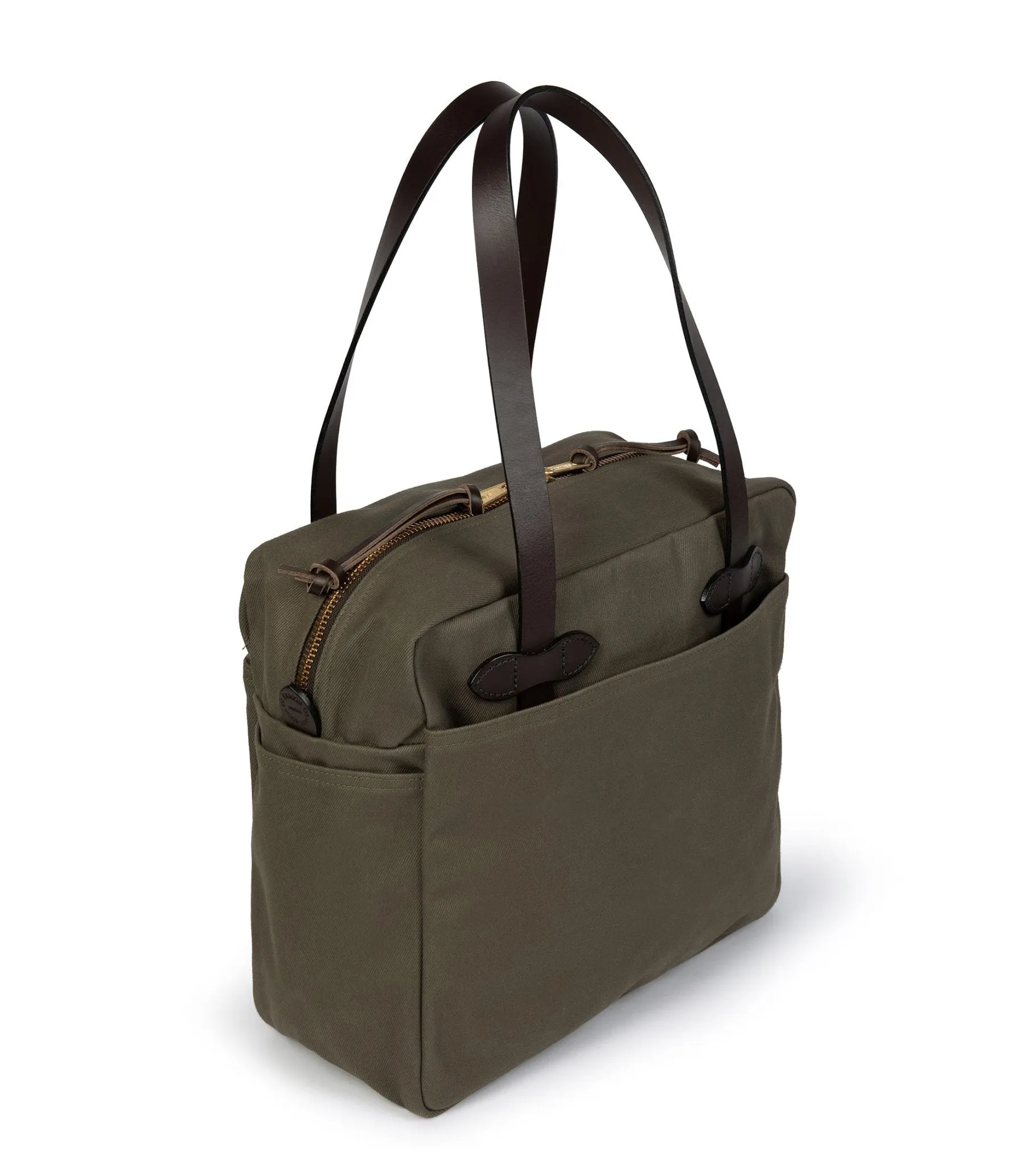 Filson Rugged Twill Zip Tote Bag: Otter Green