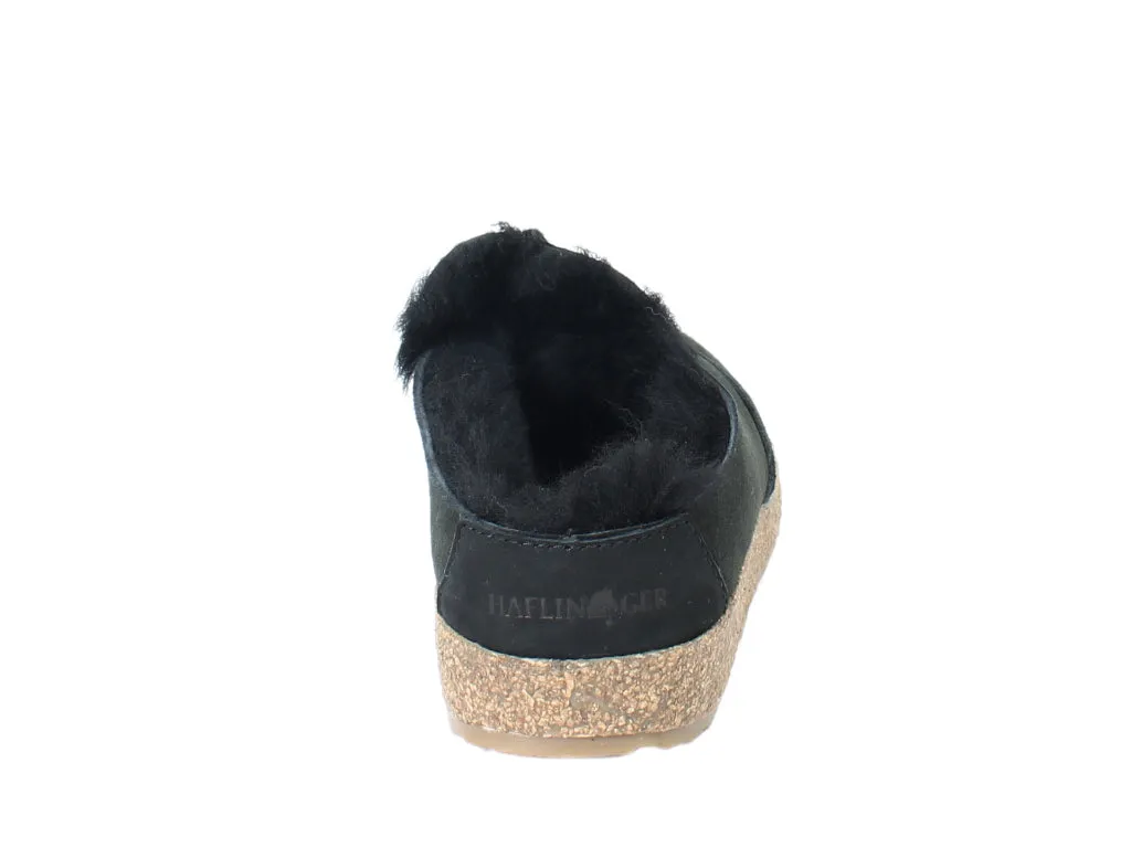 Haflinger Clogs Sheepskin Saskatchewan Black