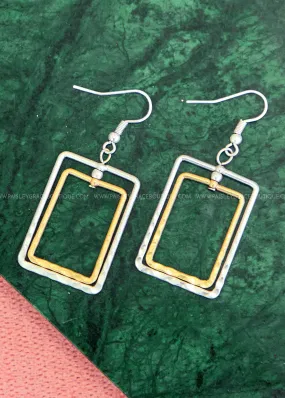 Haven Dangle Two Tone Earrings