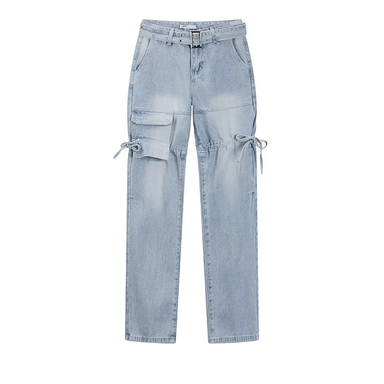 Ice Blue Denim Pants