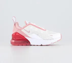 Kids Nike Air Max 270 PS White Pink Glaze Pink Salt Trainers