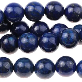 Lapis 10mm Round - 8-Inch