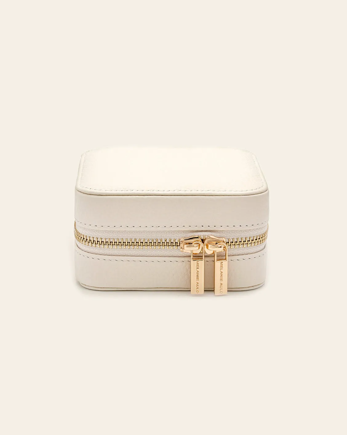 Leather Travel Case - Ivory