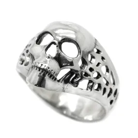 Light weight Skull Men Ring Sterling Silver 925