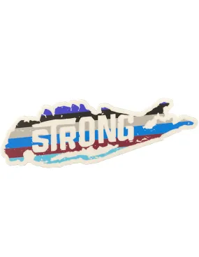 Long Island Scrub Strong Sticker