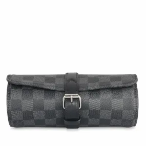 Louis Vuitton 3 Watch Case - Damier Graphite