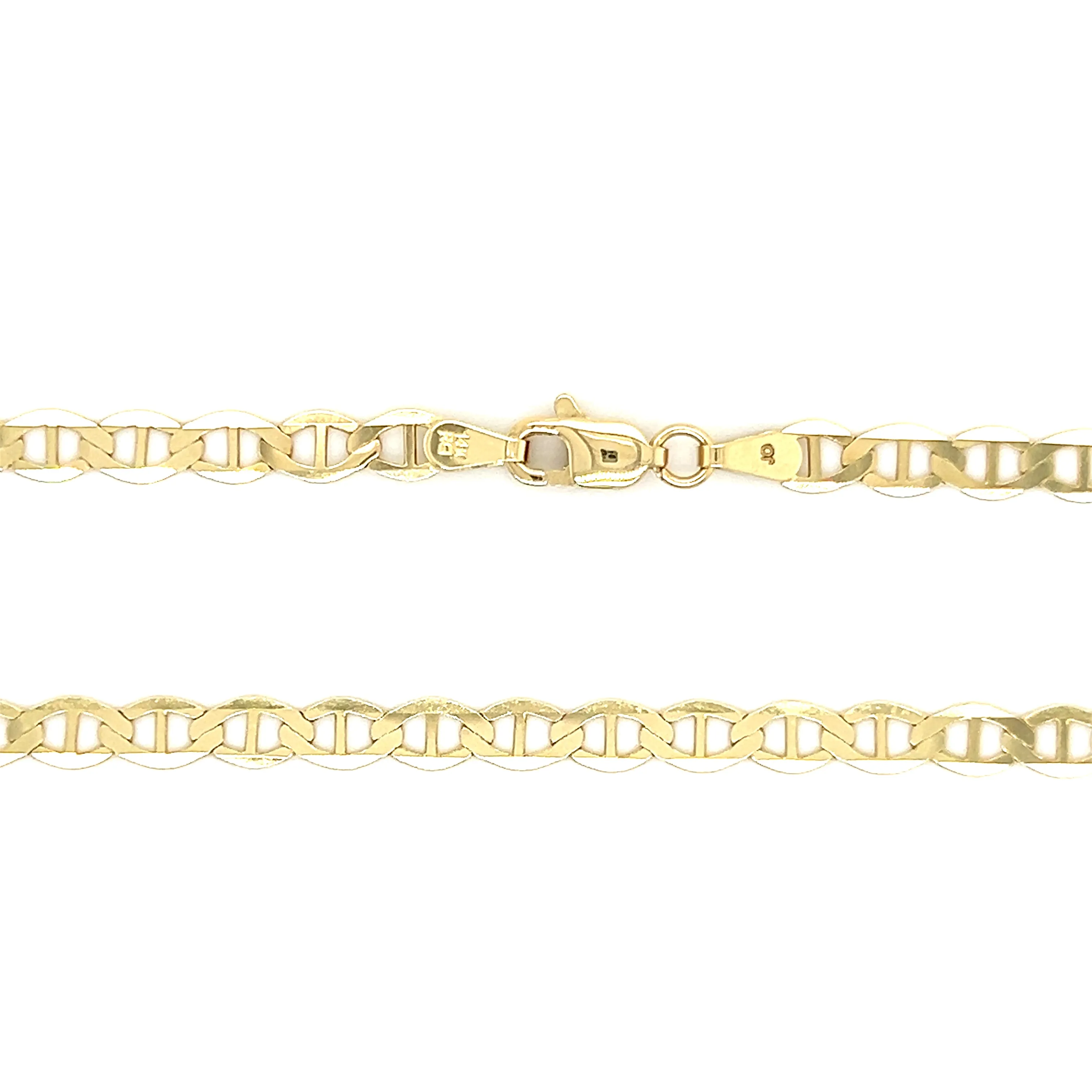 Mariner Chain 4.5mm with 22 Inches of Length in 14K Yellow Gold