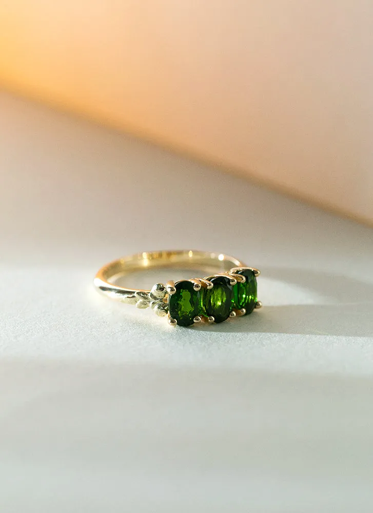 Max chrome diopside ring 14k gold