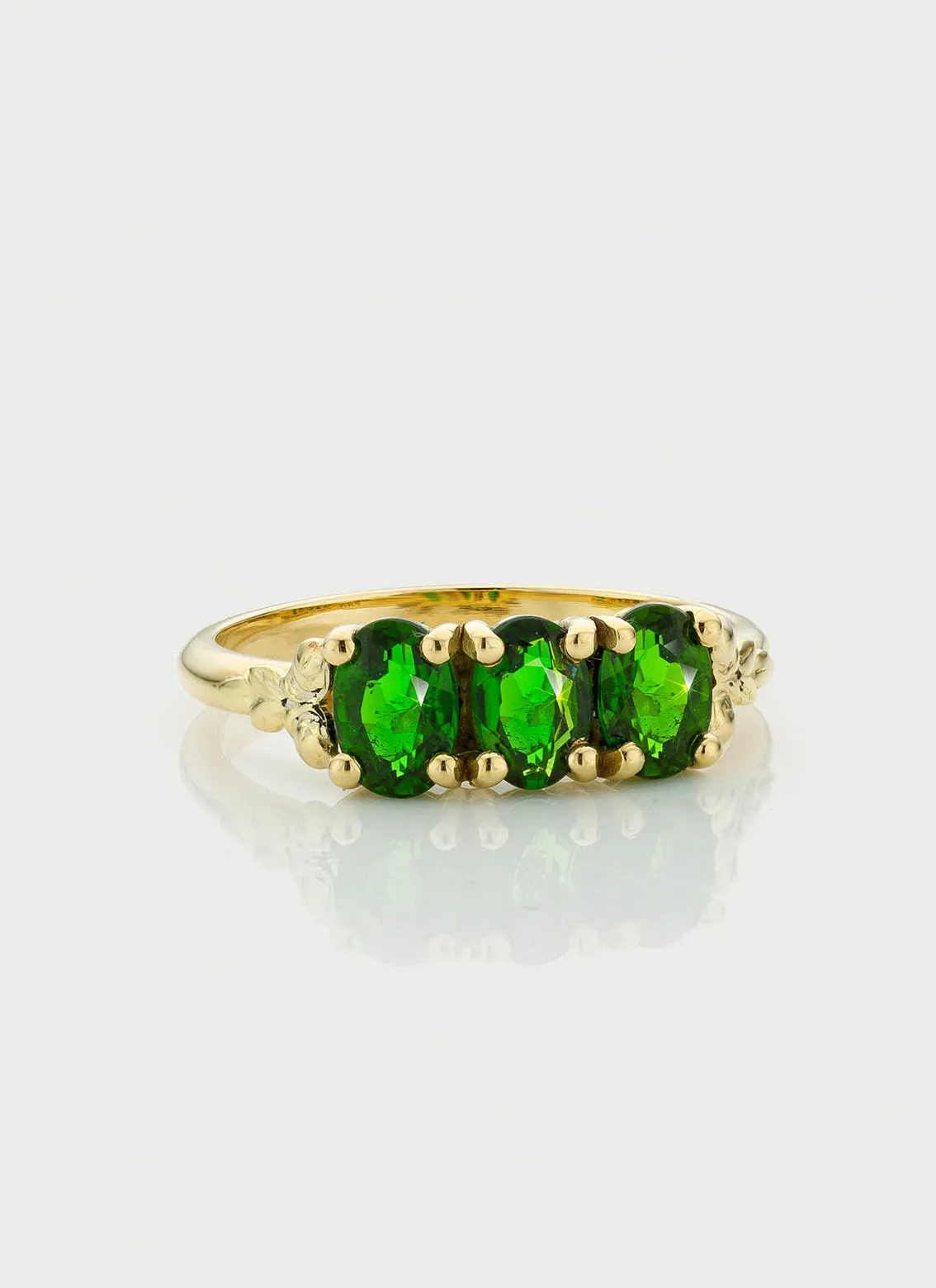 Max chrome diopside ring 14k gold