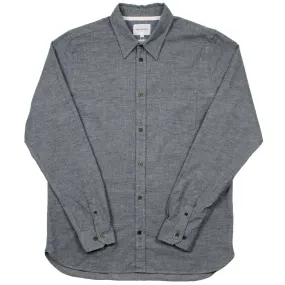 Norse Projects - Hans Mouliné Shirt - Mouse Grey Melange