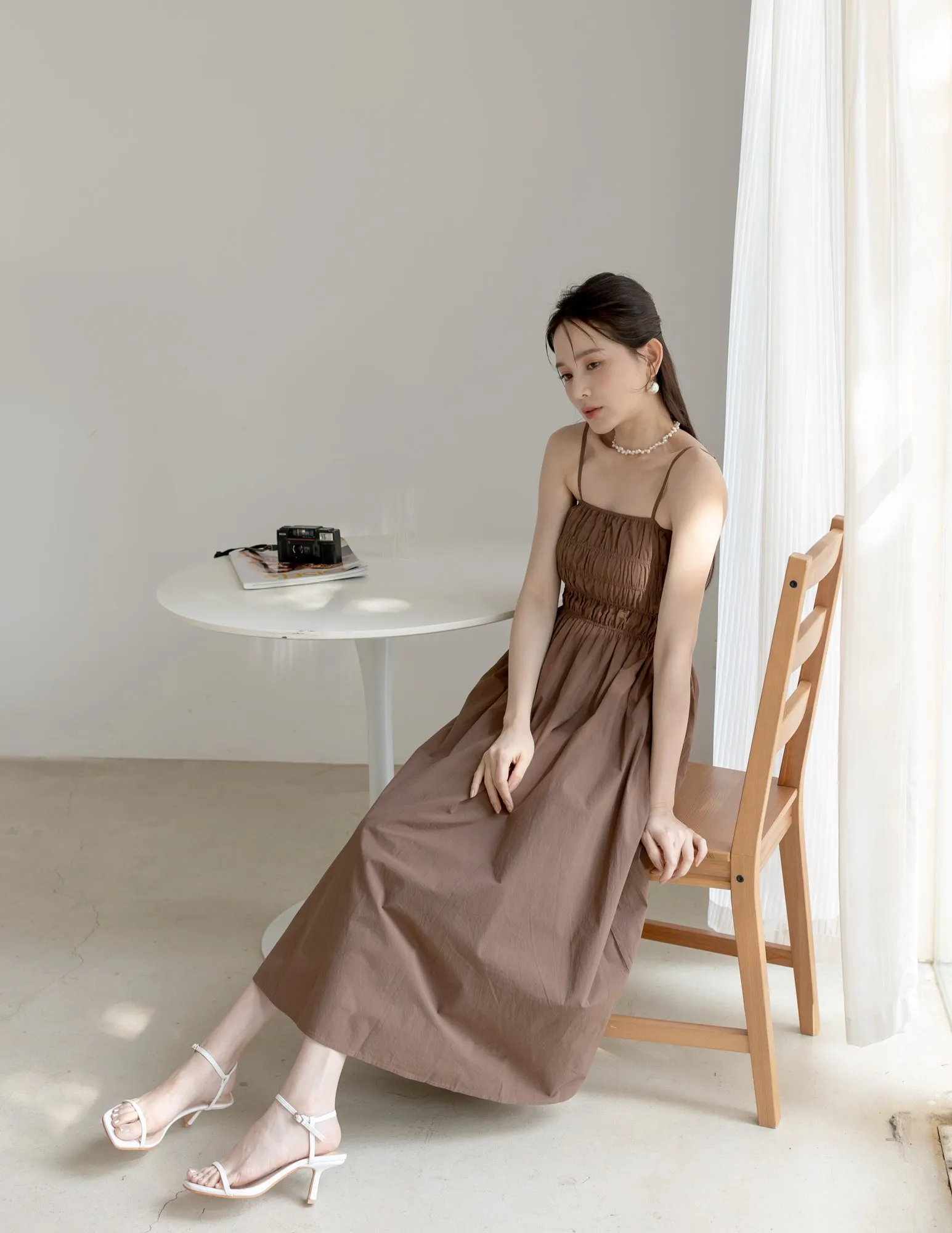 Pamela Dress in Brown