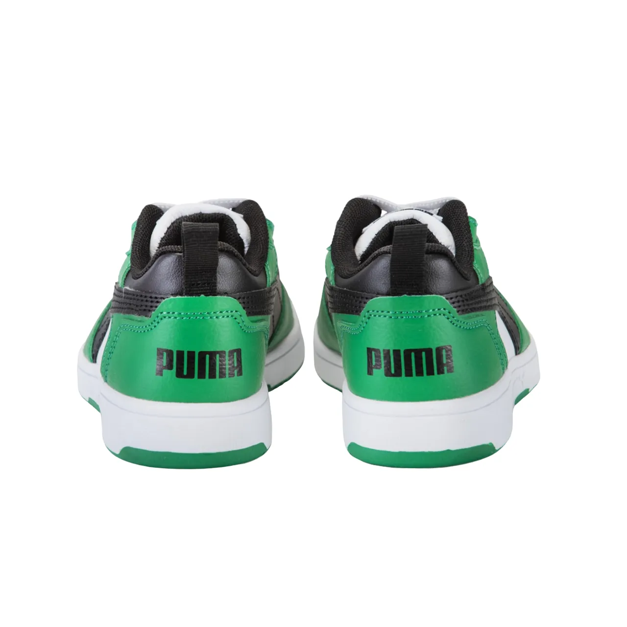 Puma Rebound v6 boys' sneakers shoe 396742-05 white-black-green