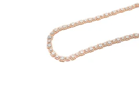 Rose Gold Diamond Baguette Chain