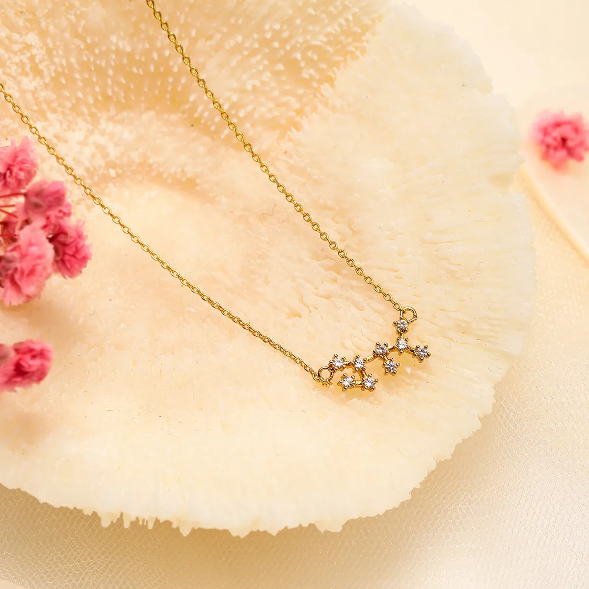 Sagittarius Constellation Diamond Pendant Necklace