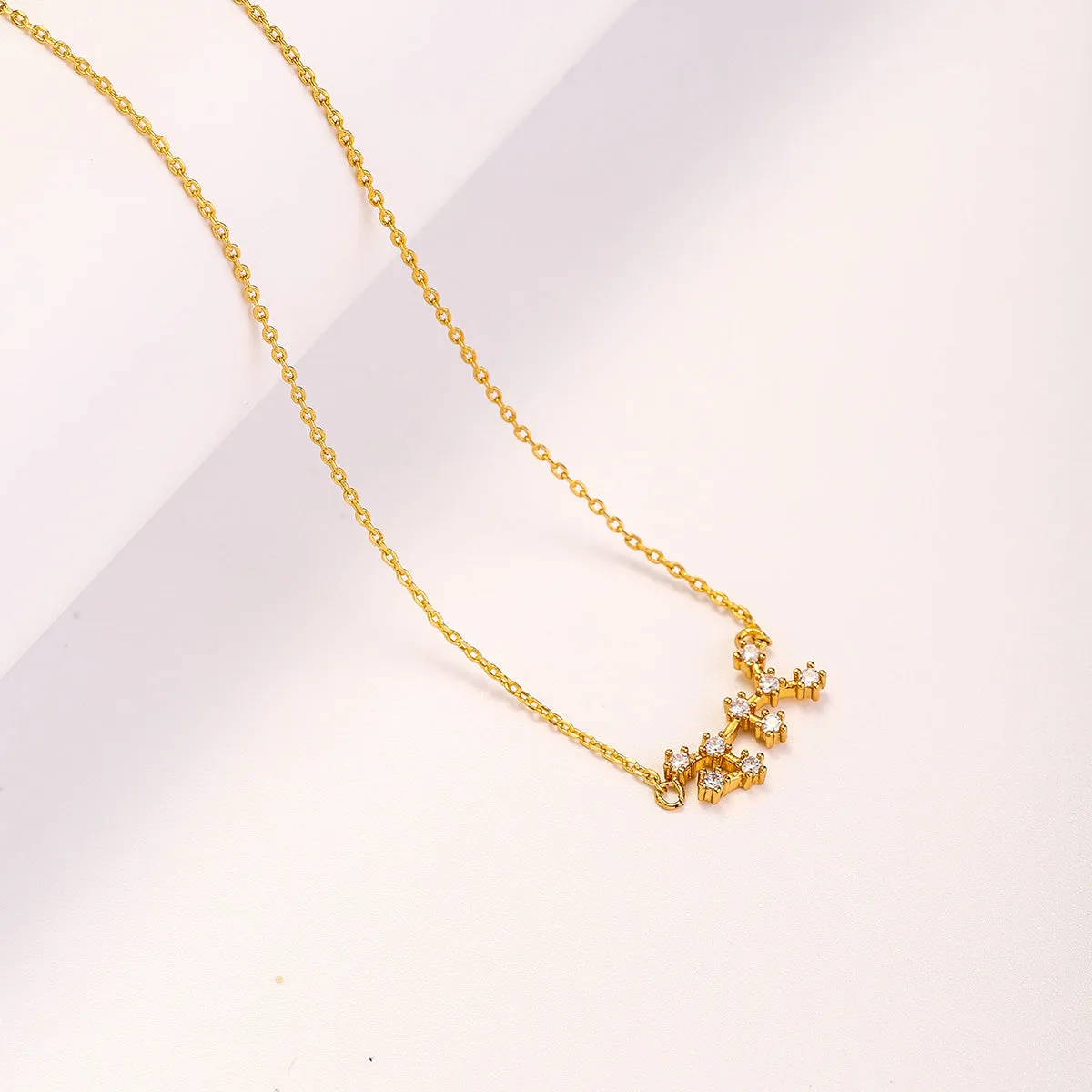 Sagittarius Constellation Diamond Pendant Necklace