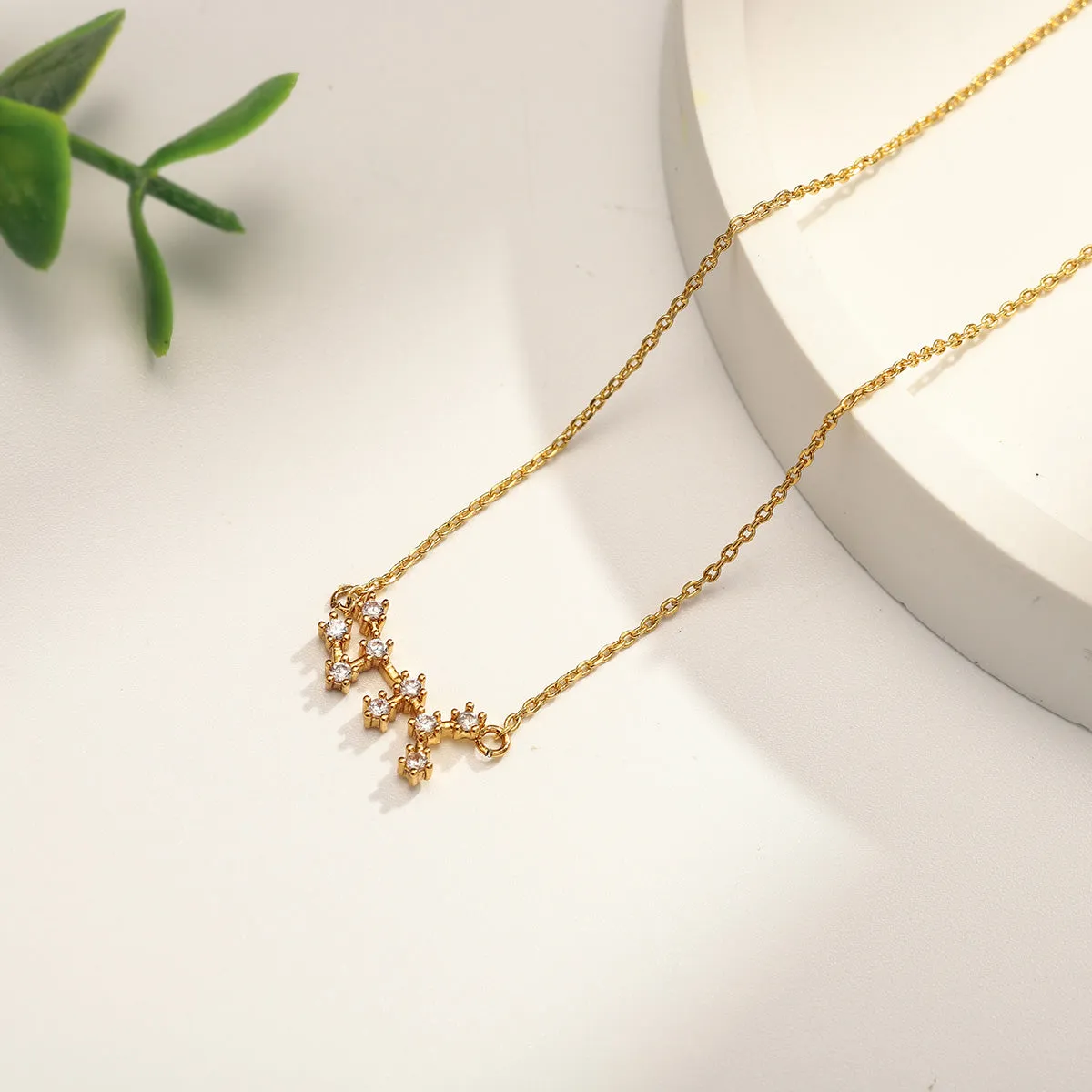 Sagittarius Constellation Diamond Pendant Necklace