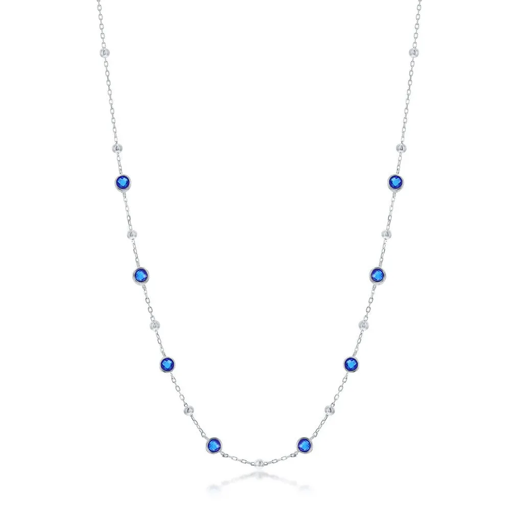 Sapphire Spot Necklace