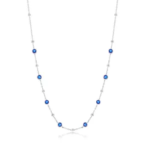 Sapphire Spot Necklace